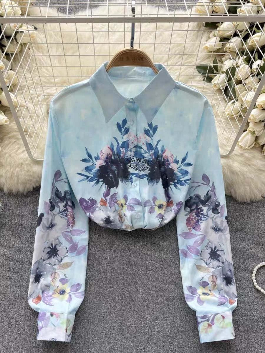Unforgiving love floral blouse BE290 image