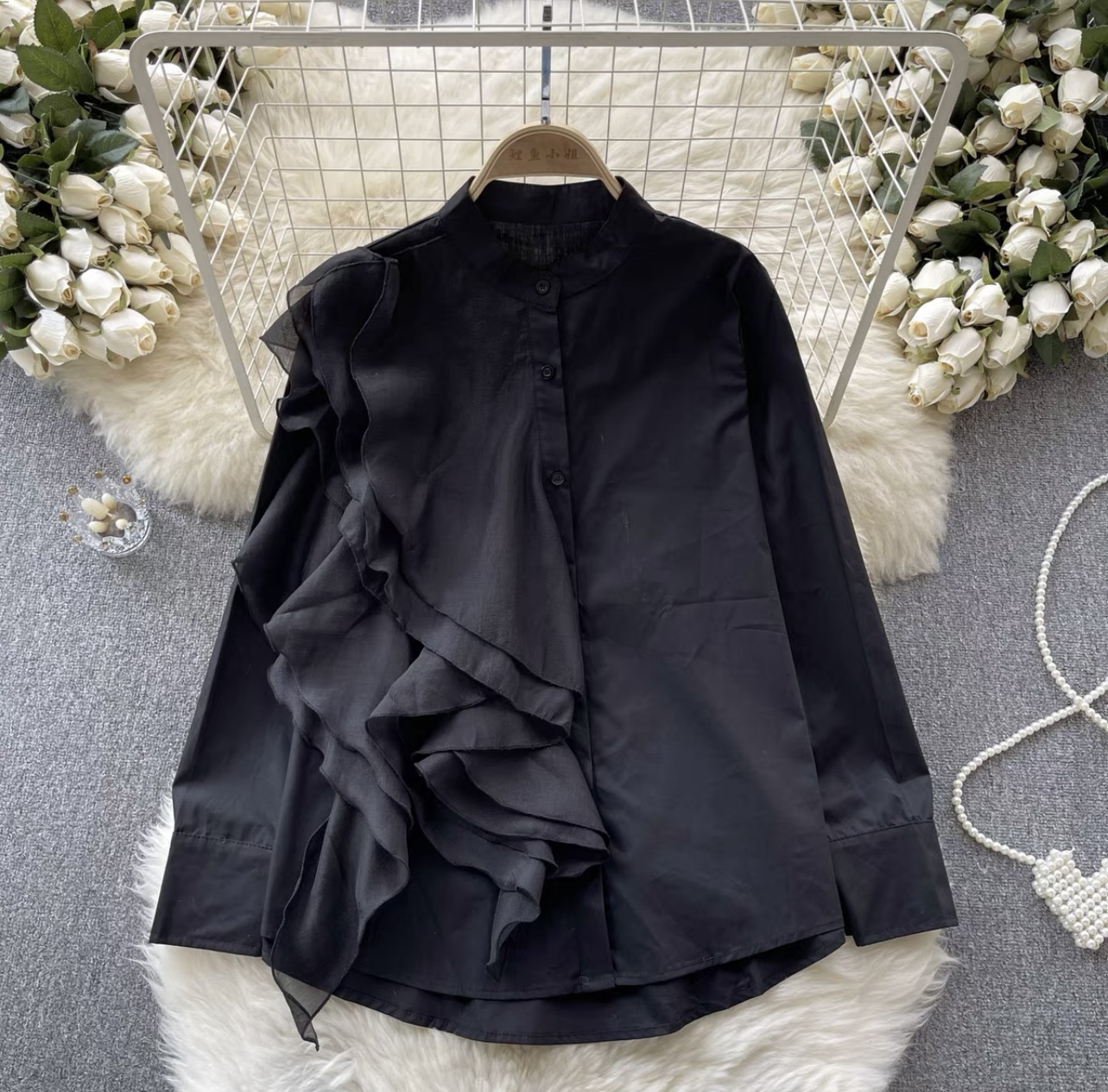 Glamorous girl ruffle shirt  SDZZ863 image