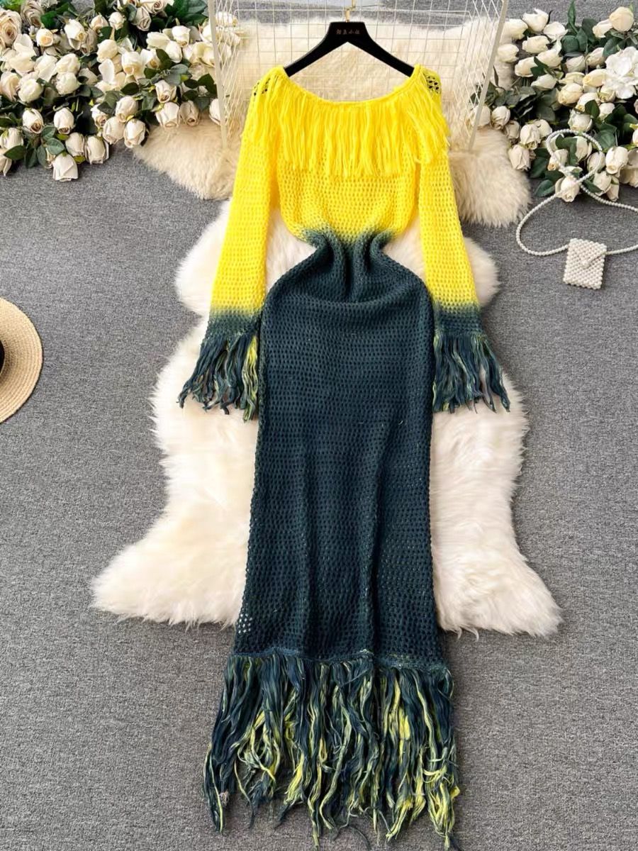 Dangerously beautiful crotchet dress KD186 image