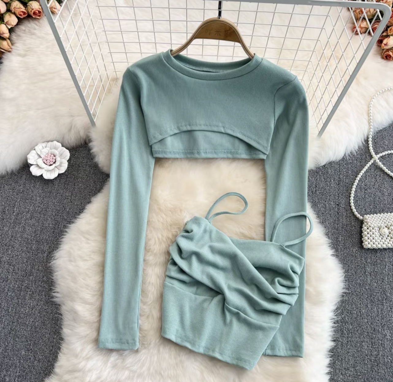 Sweet love top & vest TZZ729 image