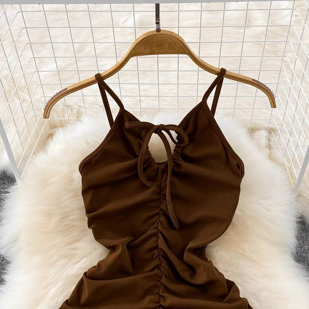 Most beautiful ruched gown image