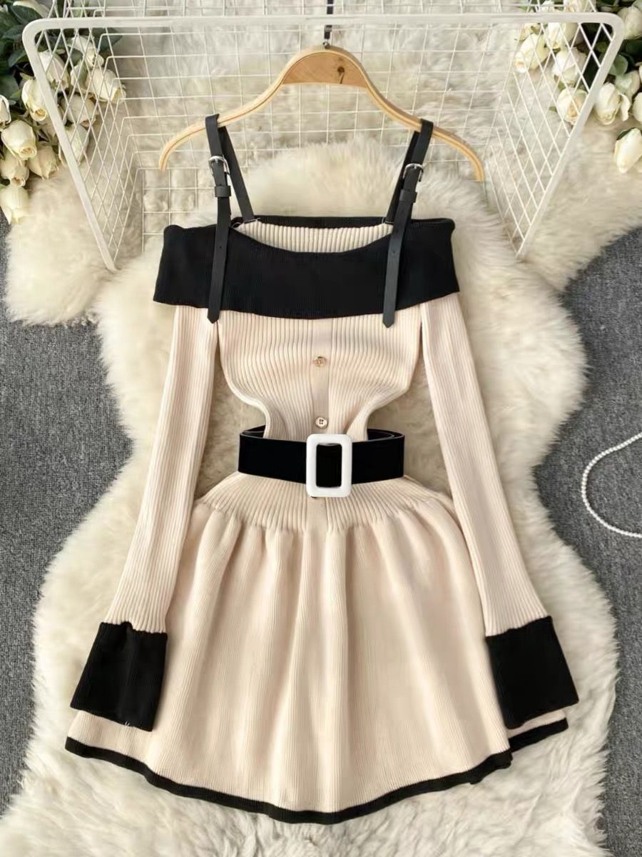 Same day different girl sweater dress KD219 image