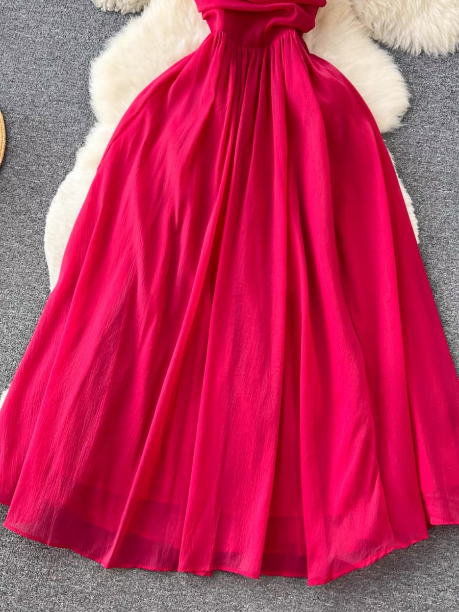 Tall feeling no sleeves dress CD338 image