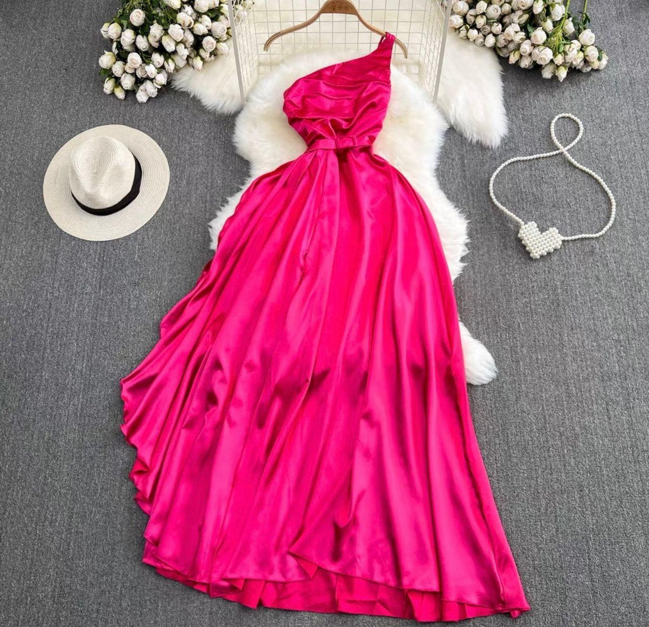 Keep glowing silk dress EVD63 image