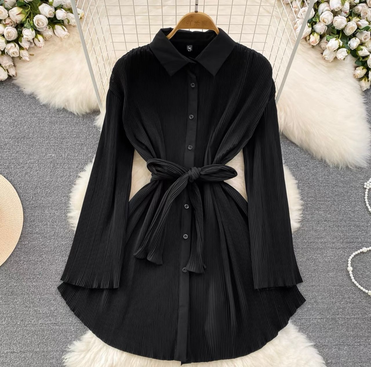 Iconic moment stretchy shirt dress SDZZ802 image