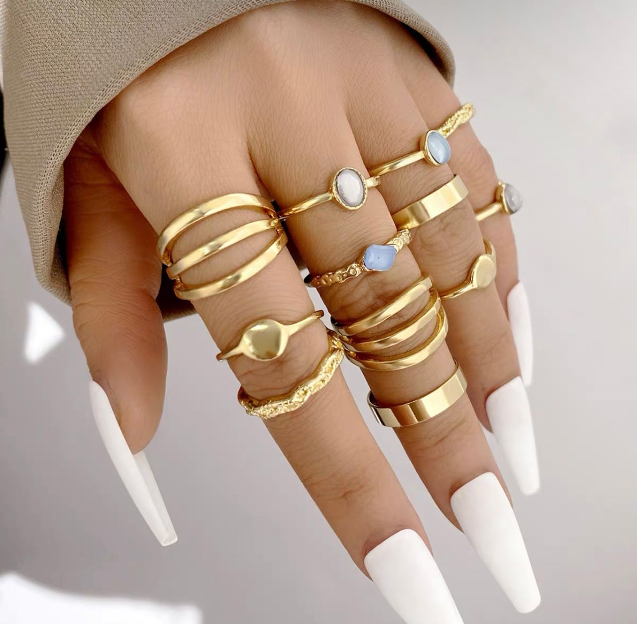 Luxury babe knuckle rings JW168 image