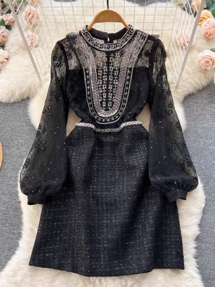 Last minute designer woolen dress FD319