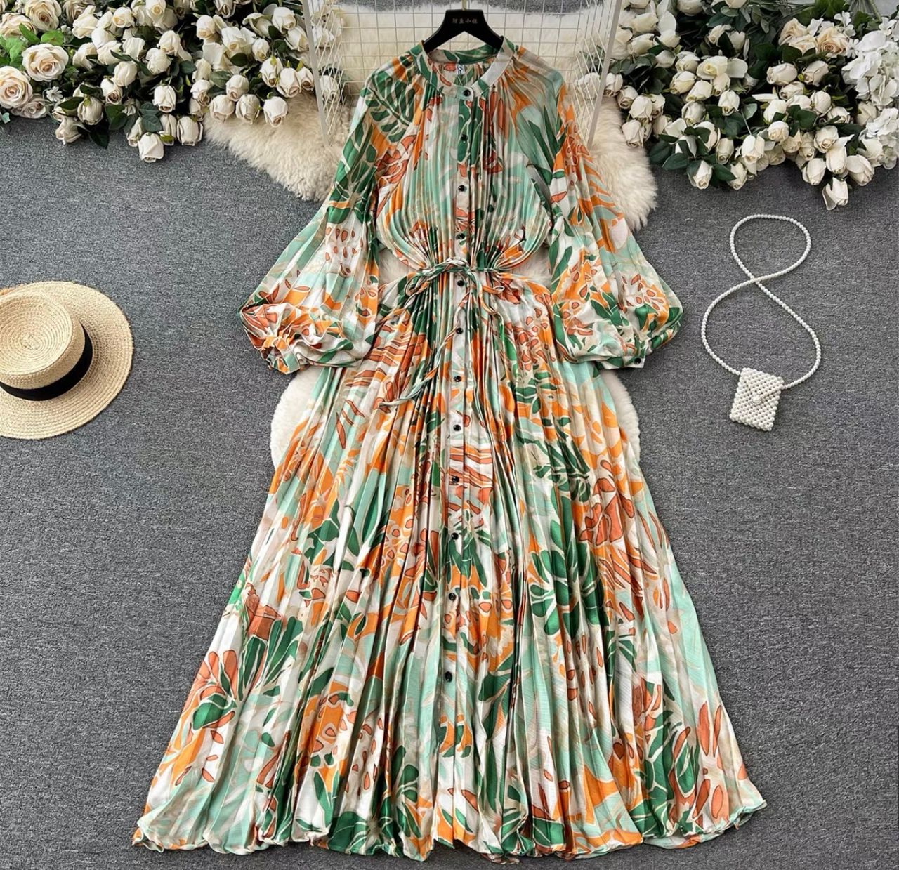 Cute but spoiled print dress FD215 image