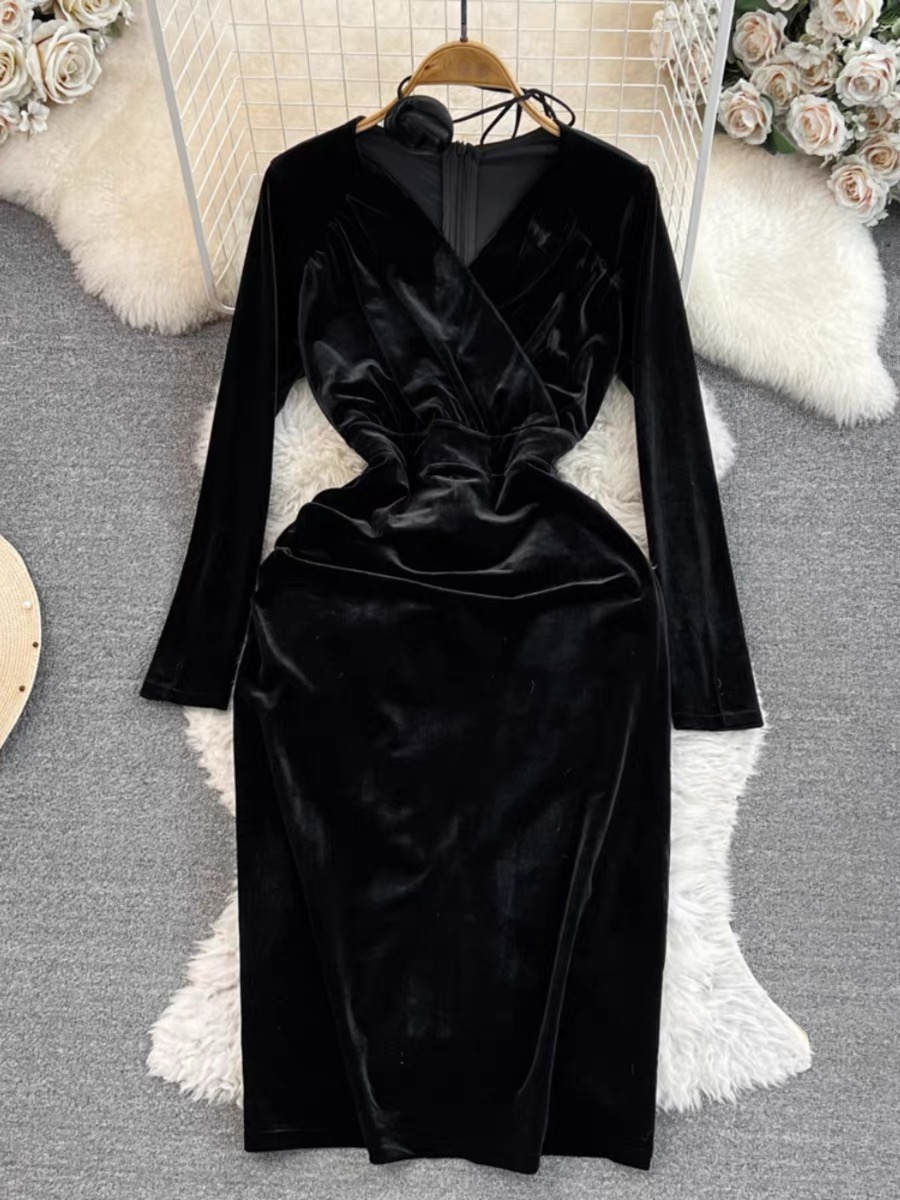 The best asset velvet dress FBC101