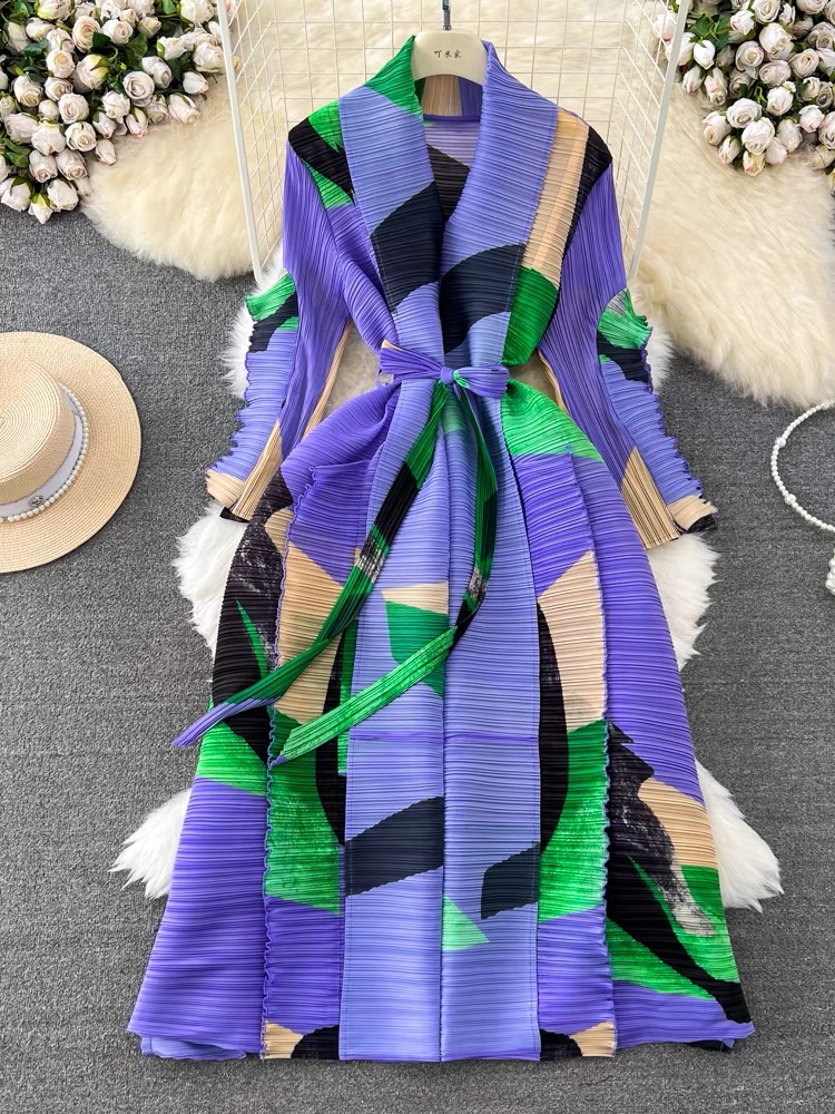 The best art collector ruffle dress EVD46 image