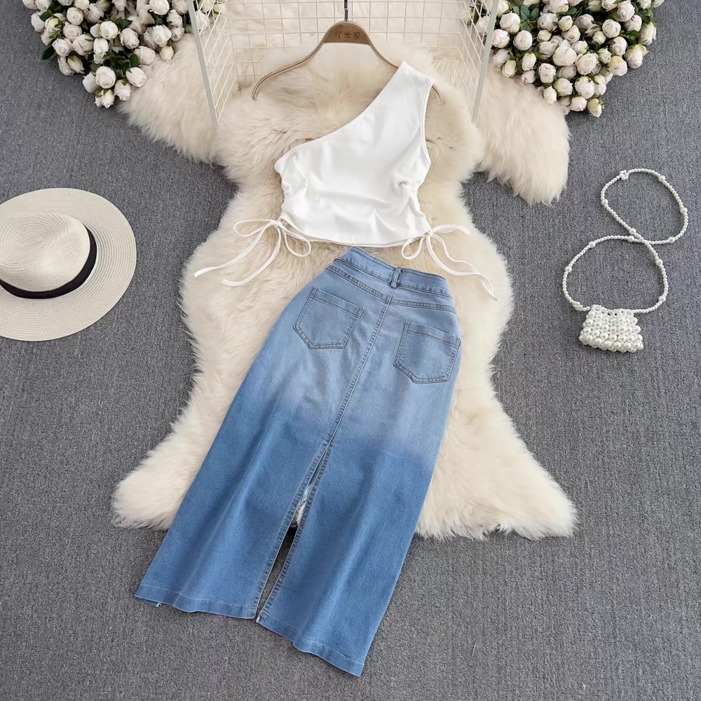 Woman warrior denim set TPZZ564 image
