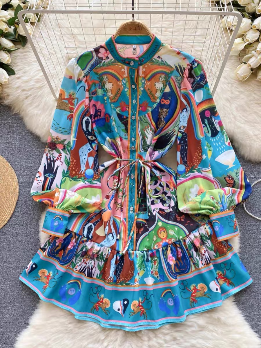 Forever beauty print dress ED105