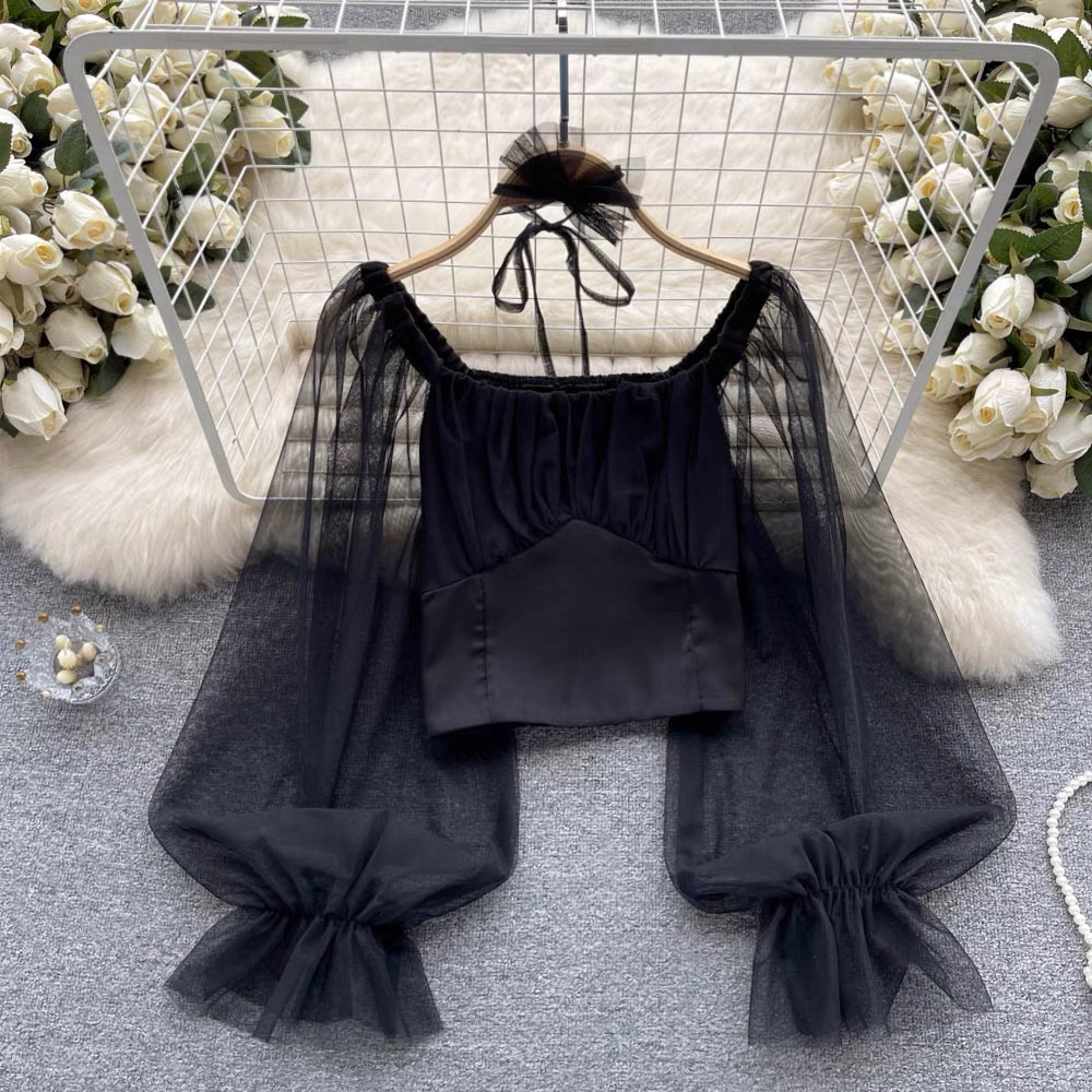 Likable effect mesh top TZZ1070 image
