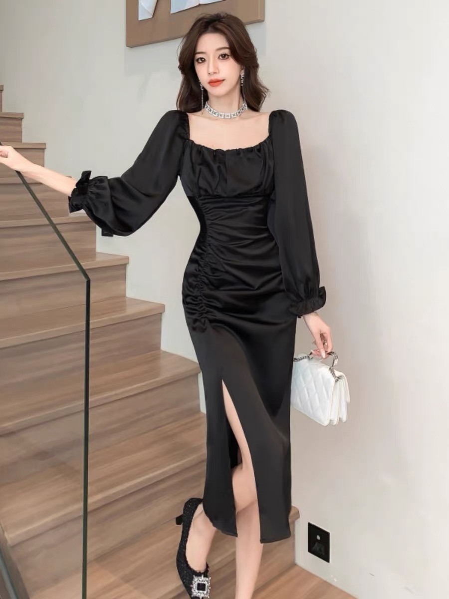 Silk your way into luxury dress CBC271