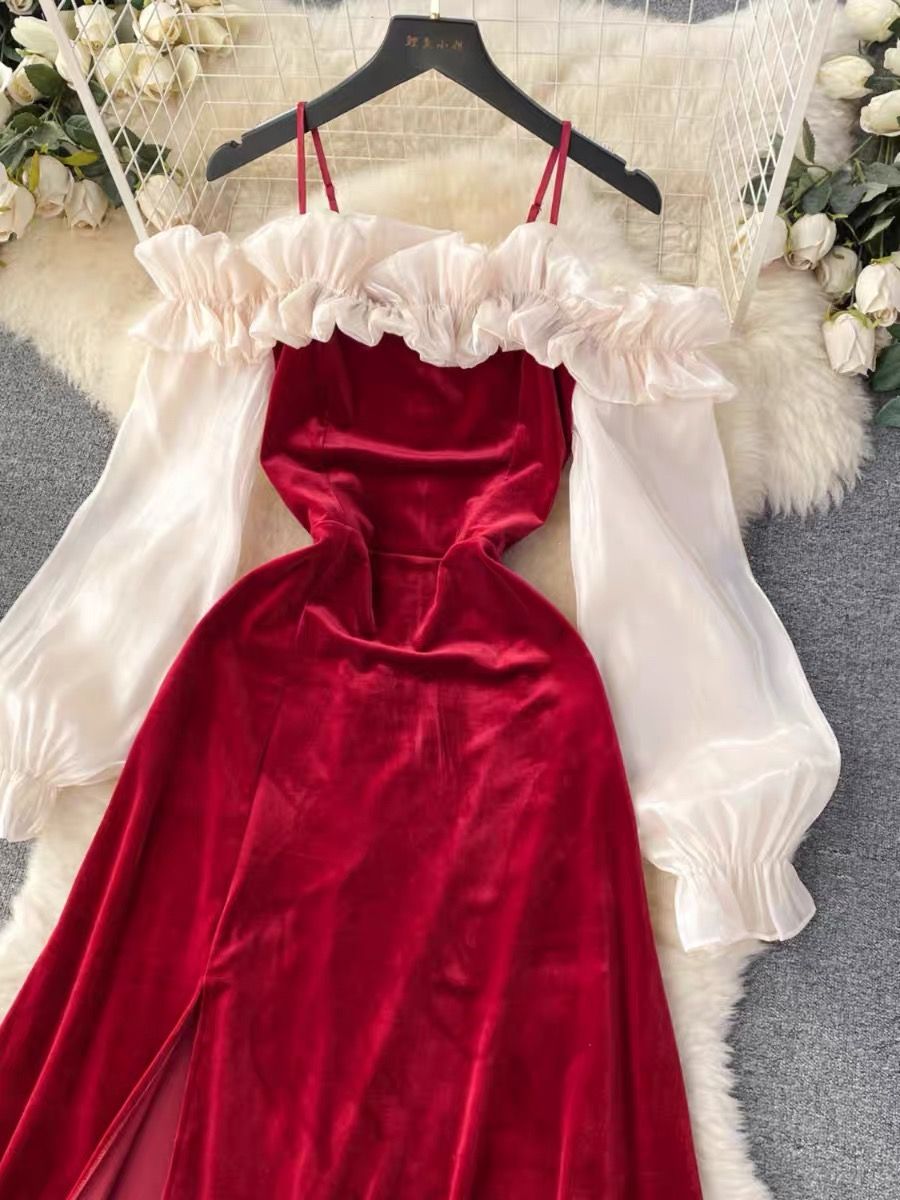 Valencia beauty velvet dress CD611 image