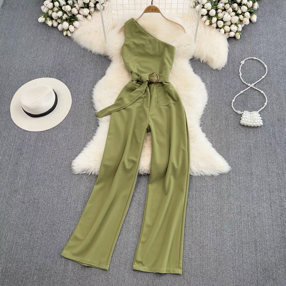 Bring the drama Capri short jumpsuit JRZZ467 image