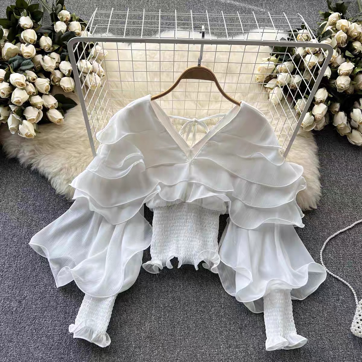 Girl on fire ruffle top TZZ655 image