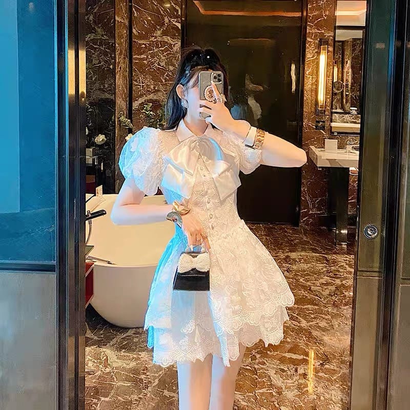 Princess treatment  mini lace dress FD90 image