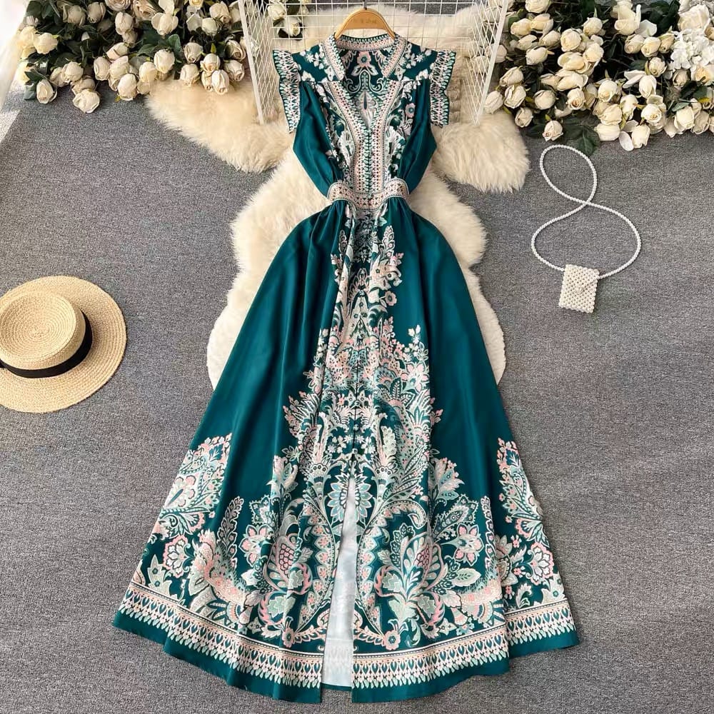 Hot girl energy print dress ED35 image