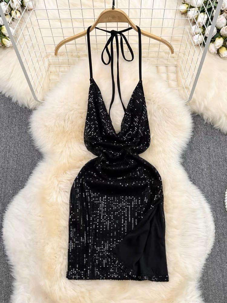 Sipping cocktails glitter gown CBC106 image