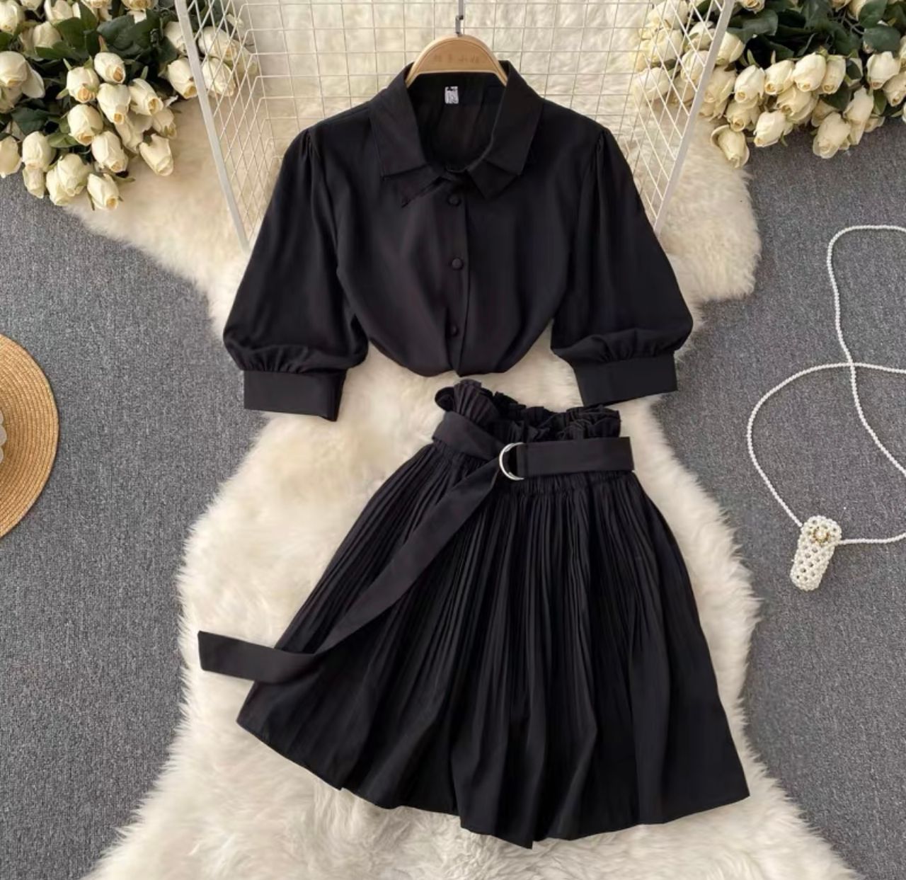 Want to be yours pleated set TPZZ1085 image