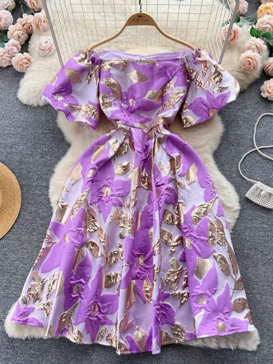 Zee limited edition brocade dress EVD69 image