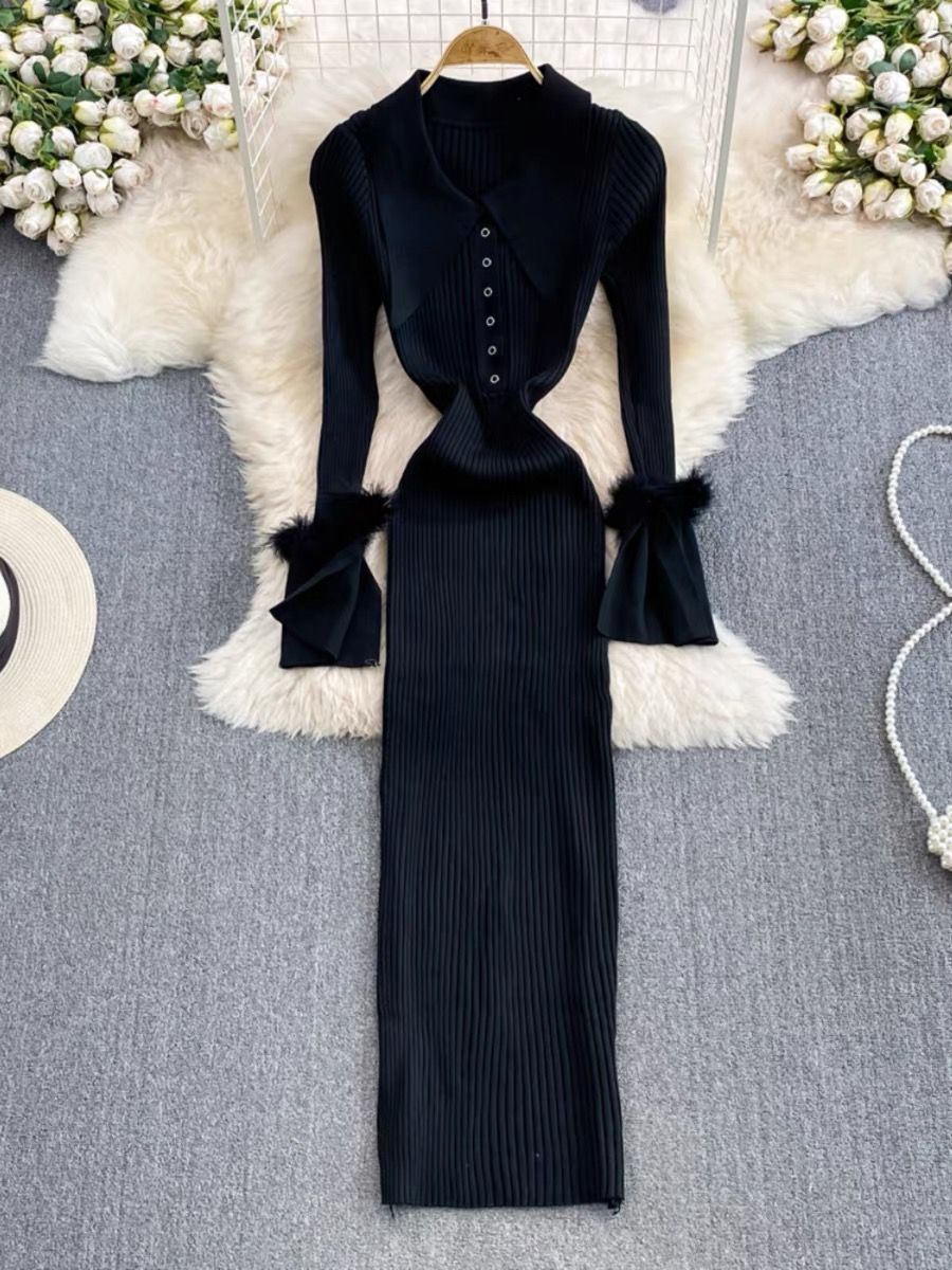 Fade into you knitted Dress KBC140 image