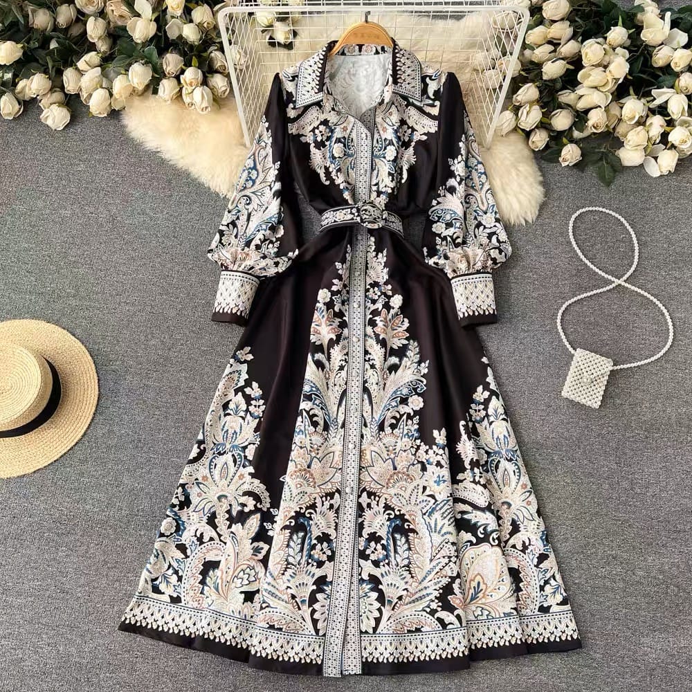 High speed love print dress ED33 image