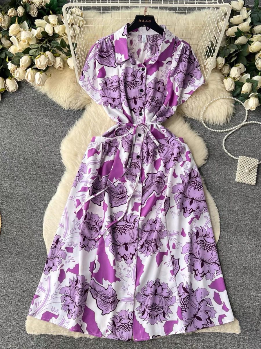 Miss bae print dress CD499 image