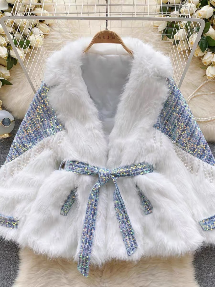 Just me and you sequin coat COA155