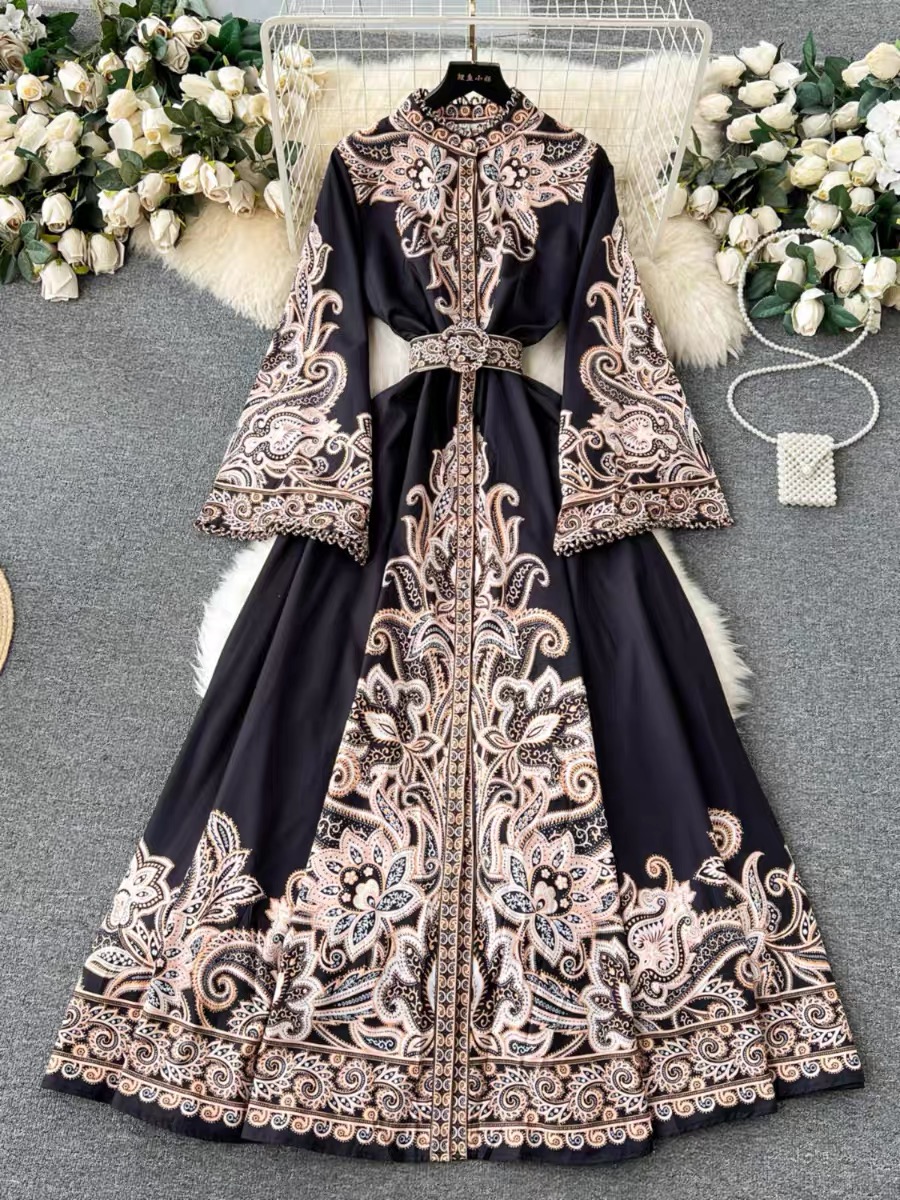 No more love to give print dress ED188 image