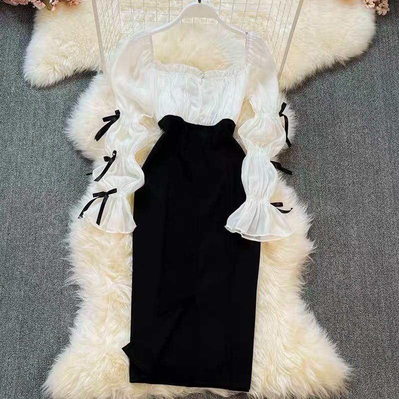 Perfect satin bodycon dress FBC3 image