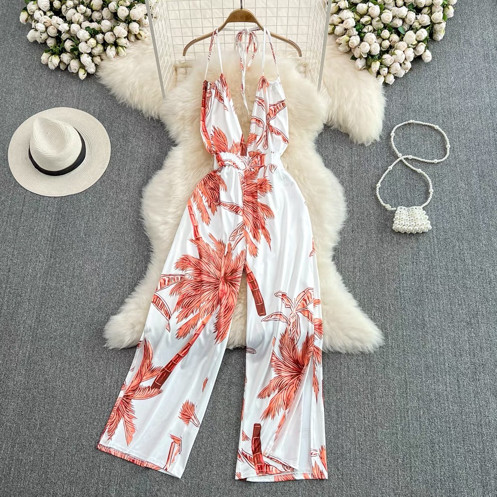 Afternoon tea halter jumpsuit JRZZ474 image