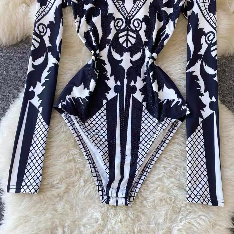 Rubi print bodysuit TZZ418 image