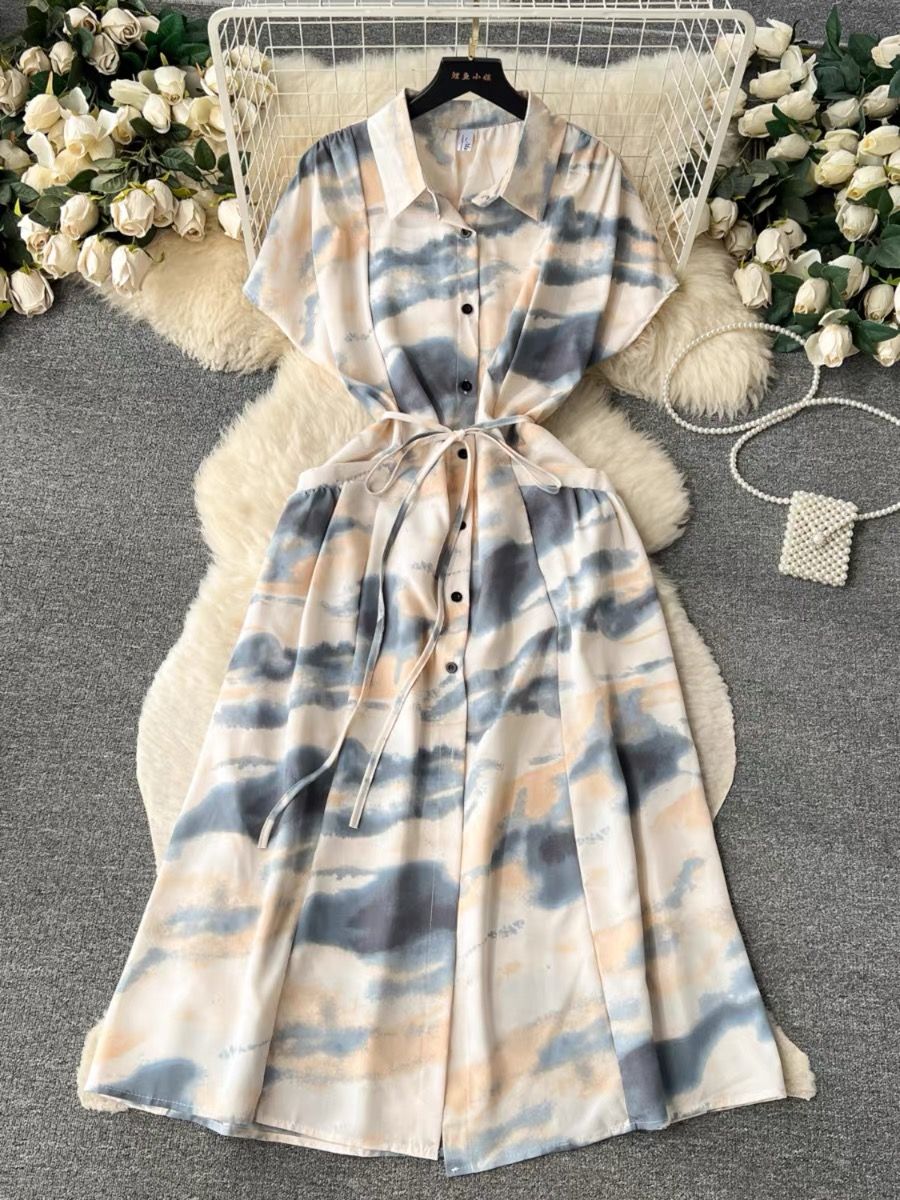 Miss bae print dress CD499 image