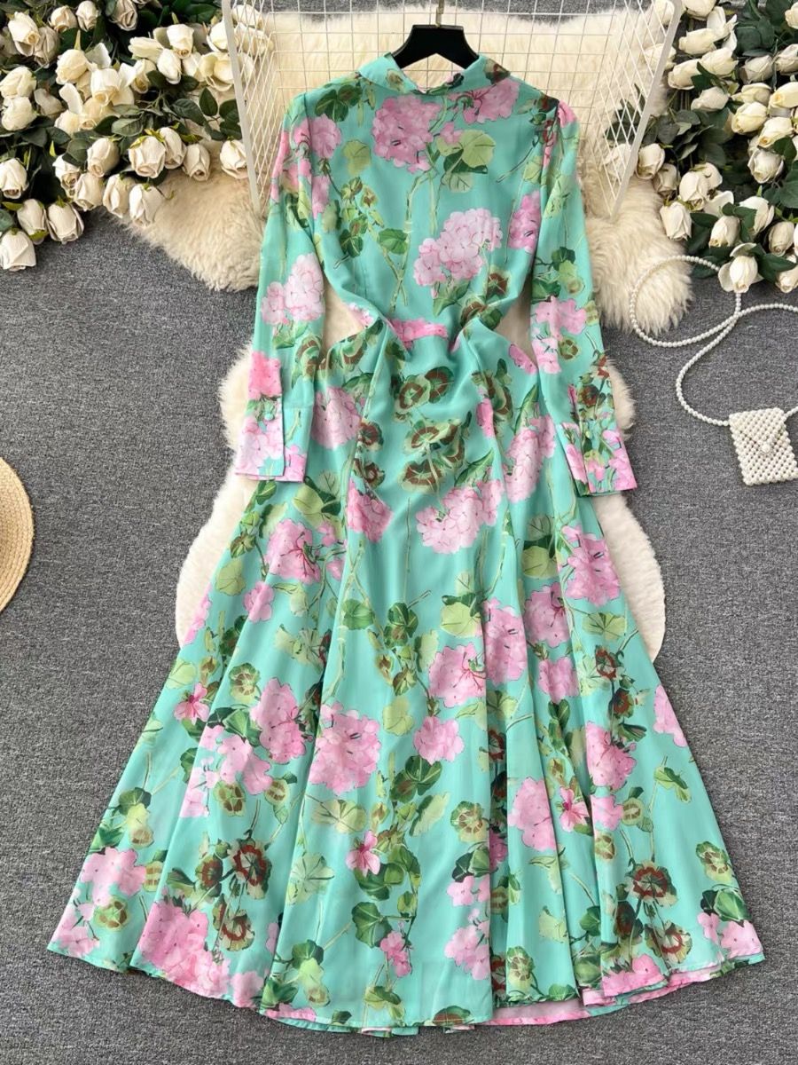 Gala worthy floral dress CD496 image