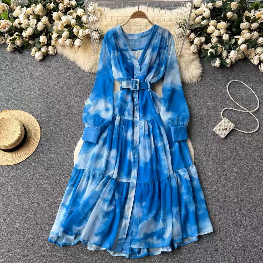 Nataly print dress CD253 image