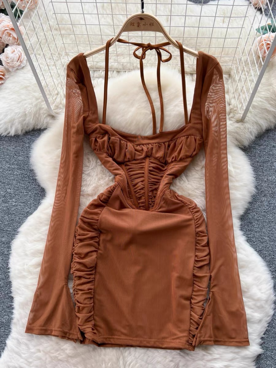 Perfect date ruched gown CBC198