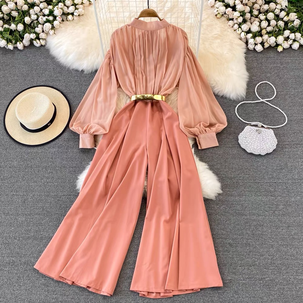 Always on his mind pleat jumpsuit & belt JRZZ417 image