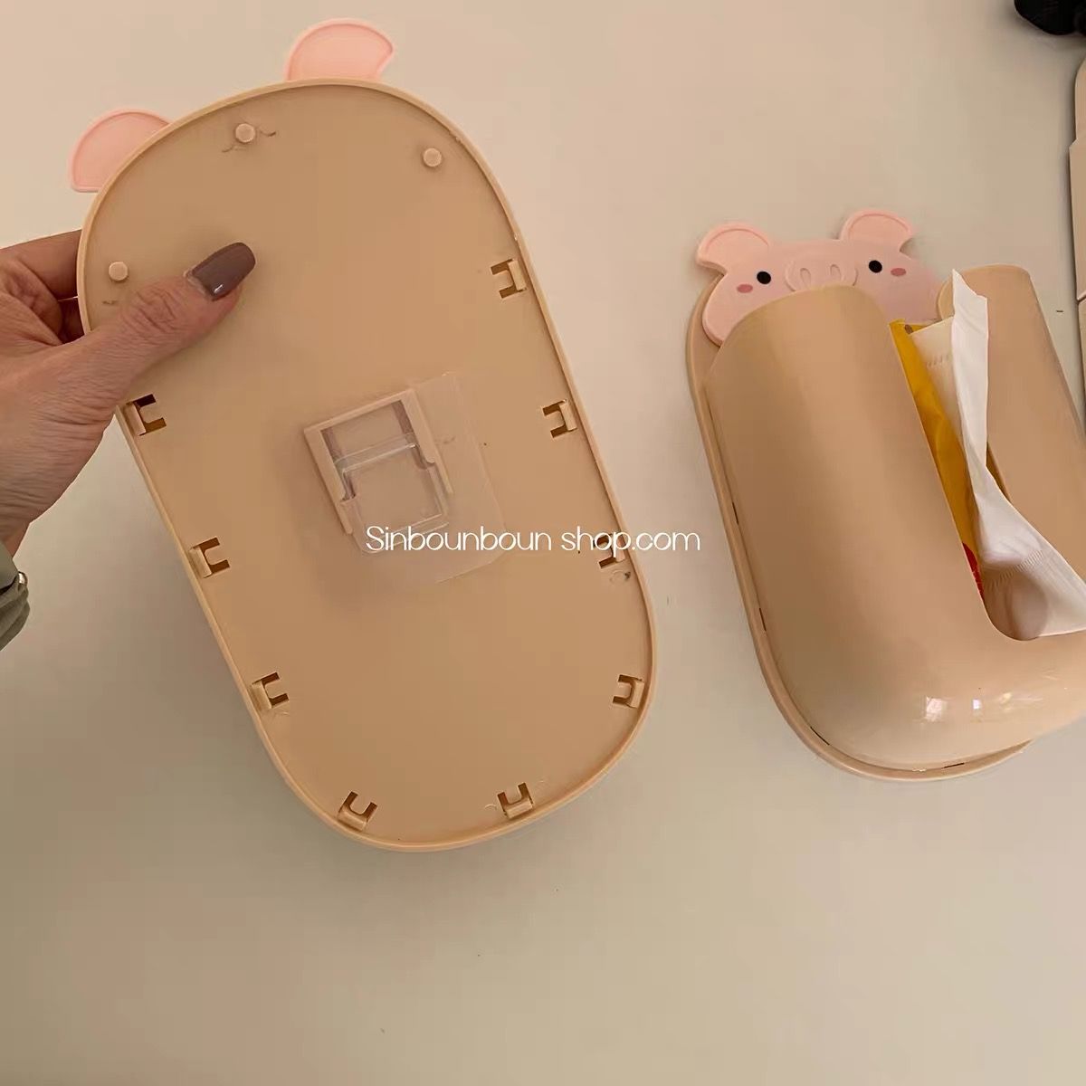 Fancy adhesive wall tissue box DCZZ177 image