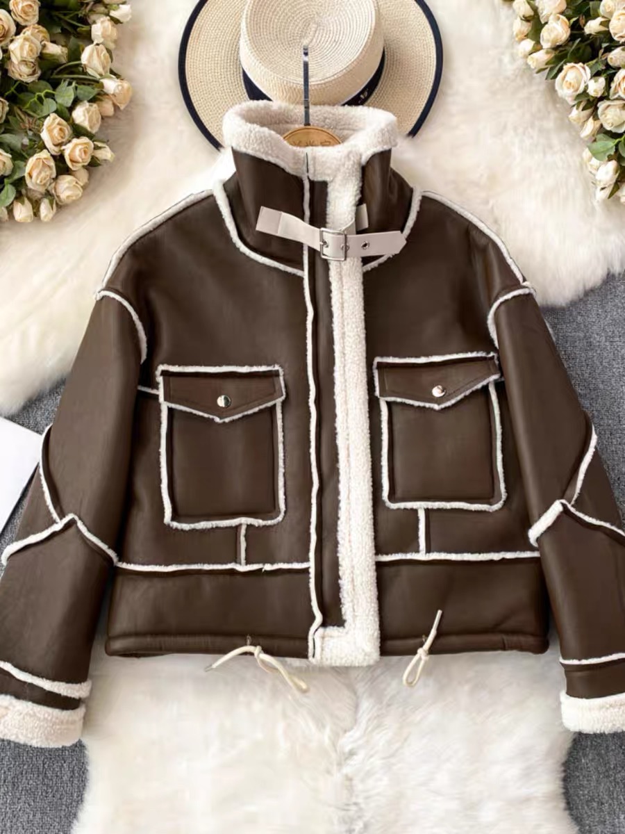 All lights on me leather jacket LJ109