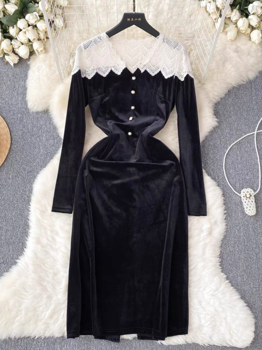 Nadia velvet dress FBC59 image