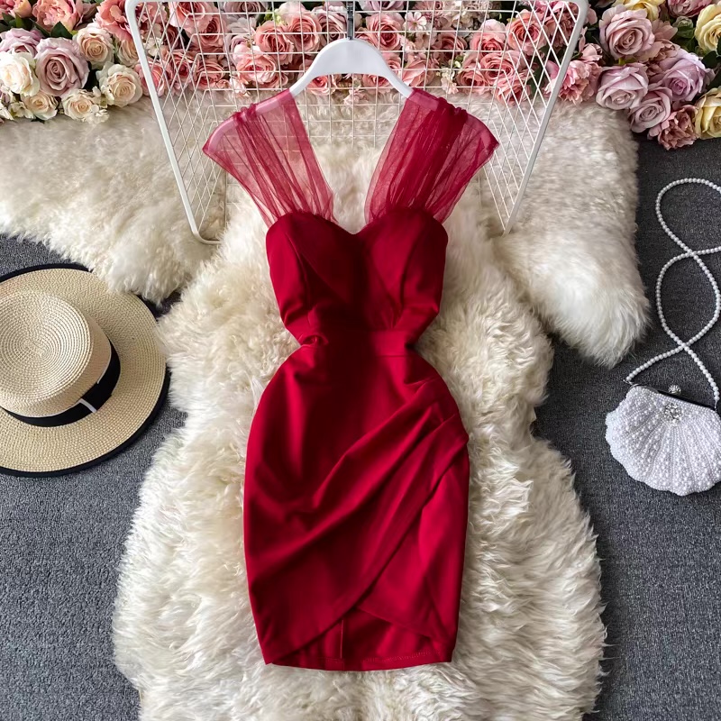 Night soiree mesh gown CBC53