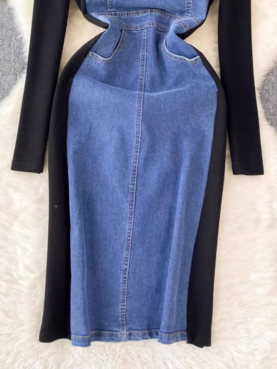 Halime denim dress DBC8 image