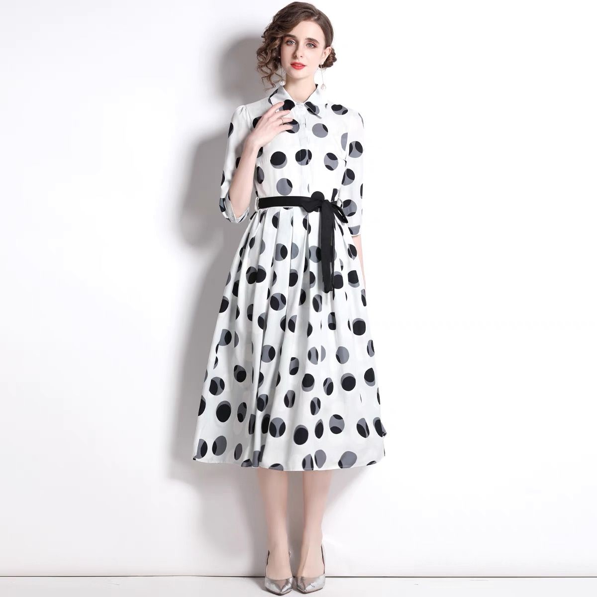 Watch me sparkle polka dress FD180 image