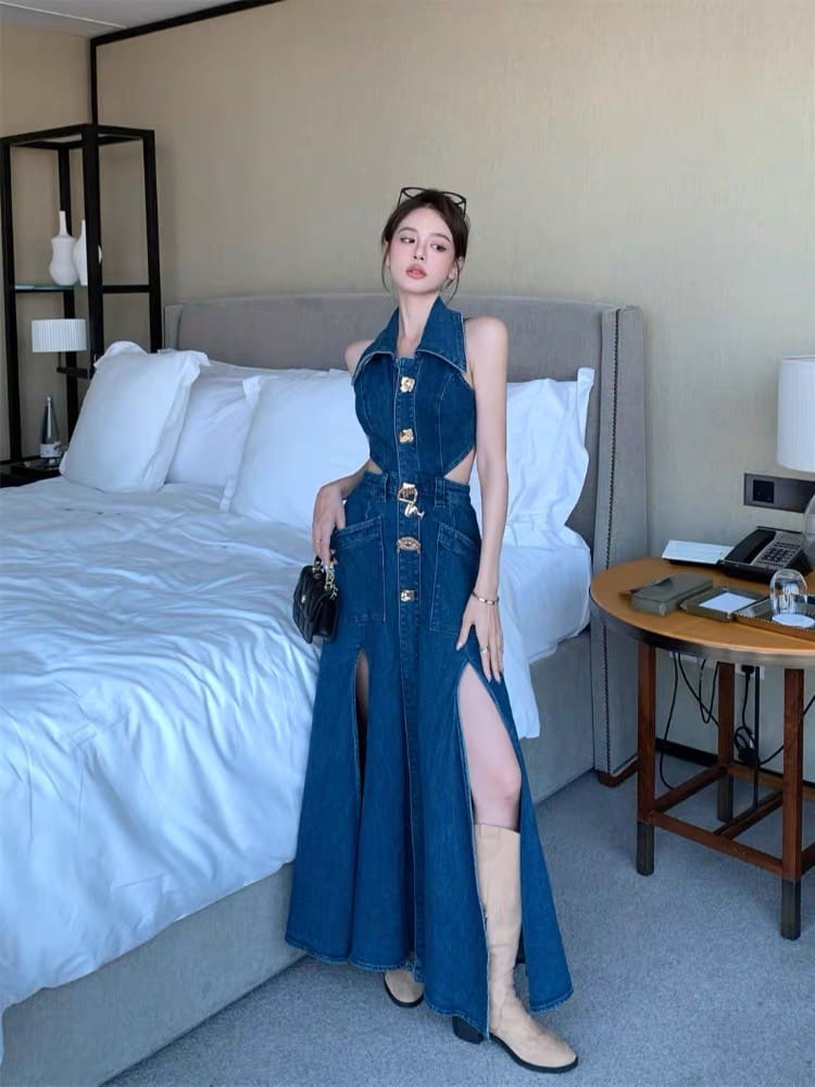 Ambitious proposal denim dress DD12 image