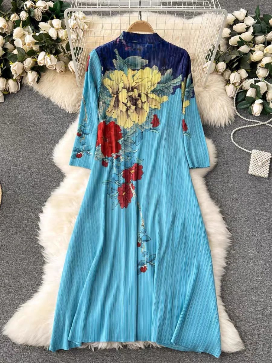 I want it I buy it miyaki floral dress CD867 image