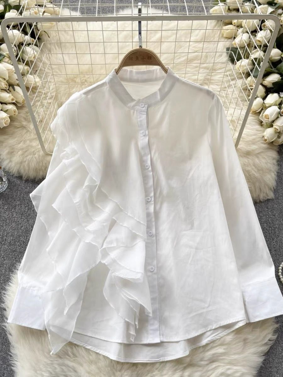Glamorous girl ruffle shirt  SDZZ863 image