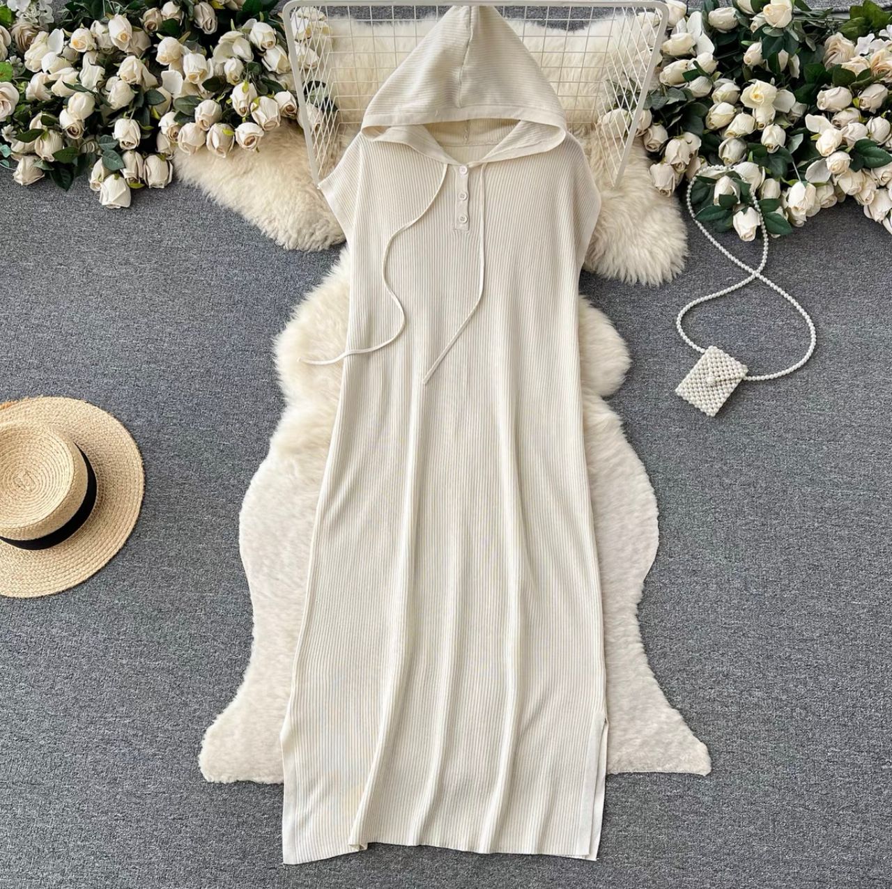 Warm cuddles hoodie dress KD127 image