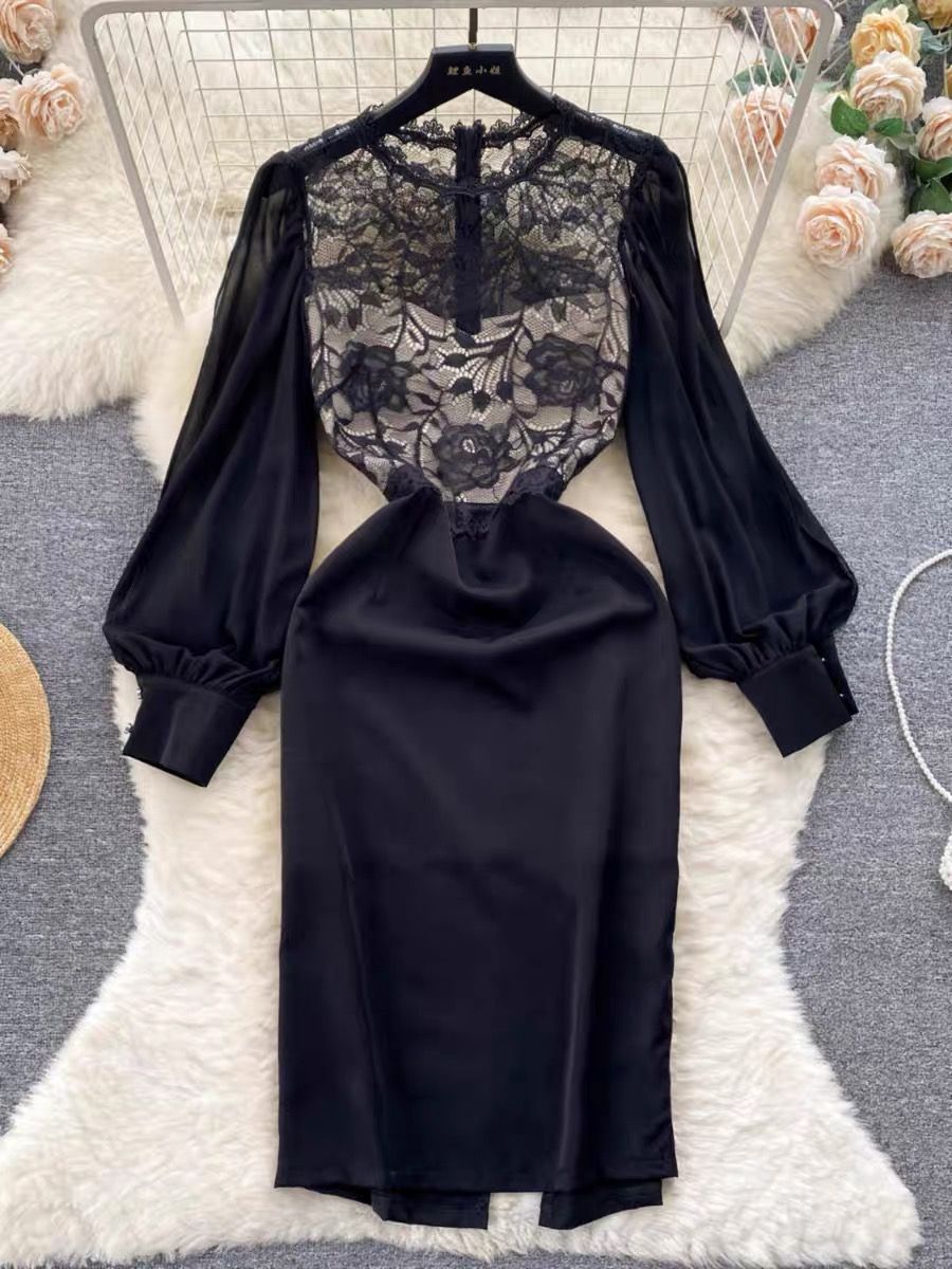 Can’t stop desire lace dress FBC72 image